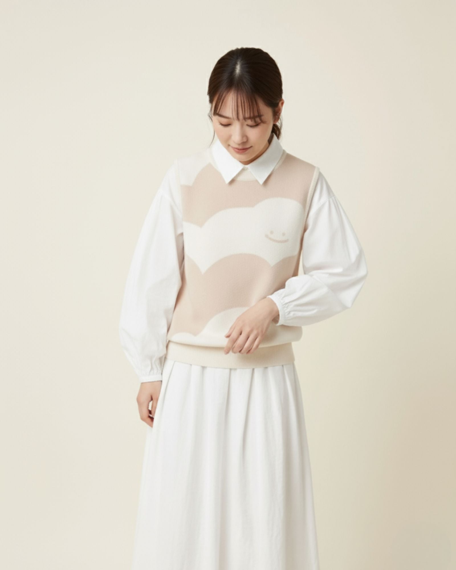 Pre-order: Mochi Cloud Crew Knitted Vest (Kids & Adults)