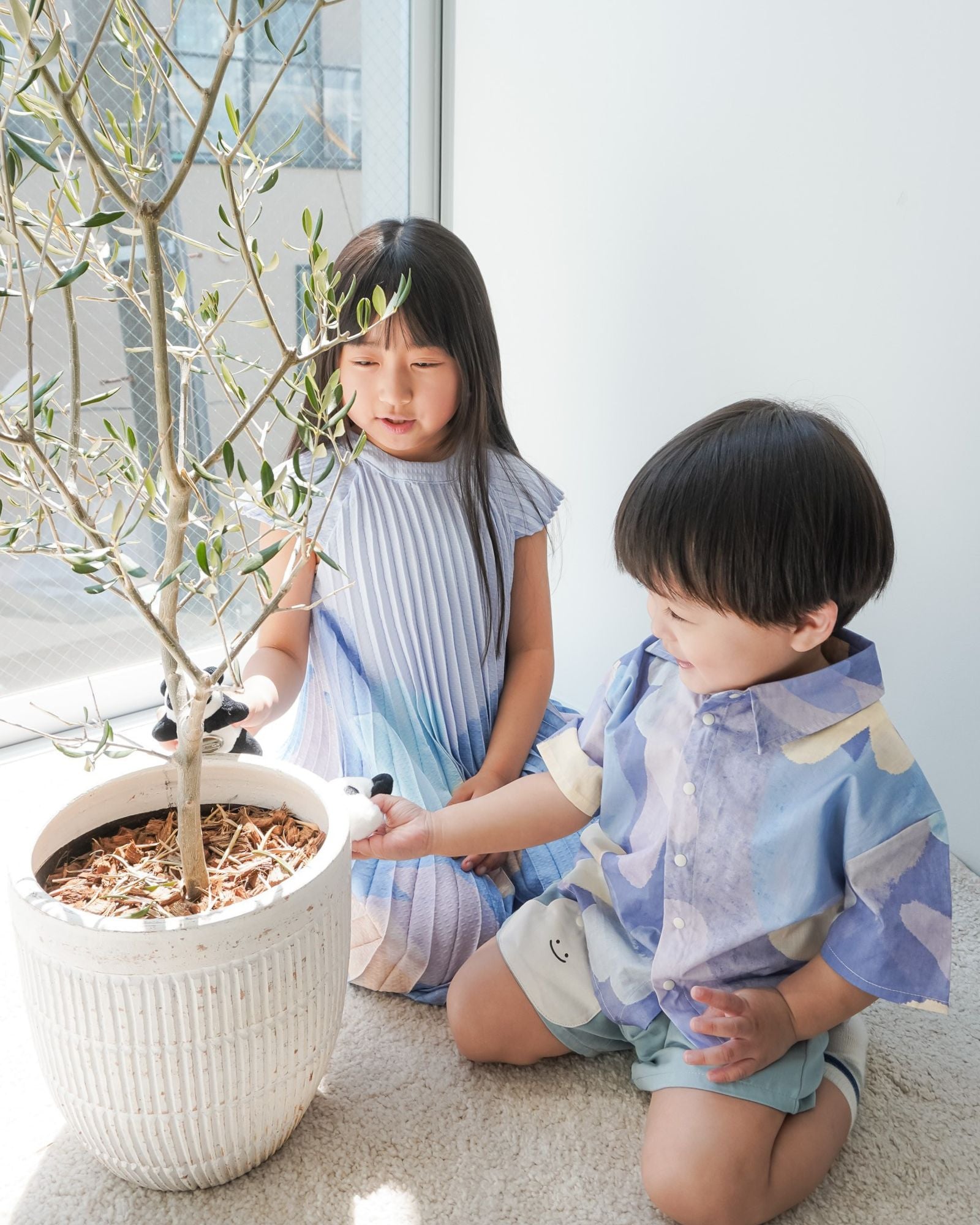 Moonlit Glow Asymmetrical Kids Shirt