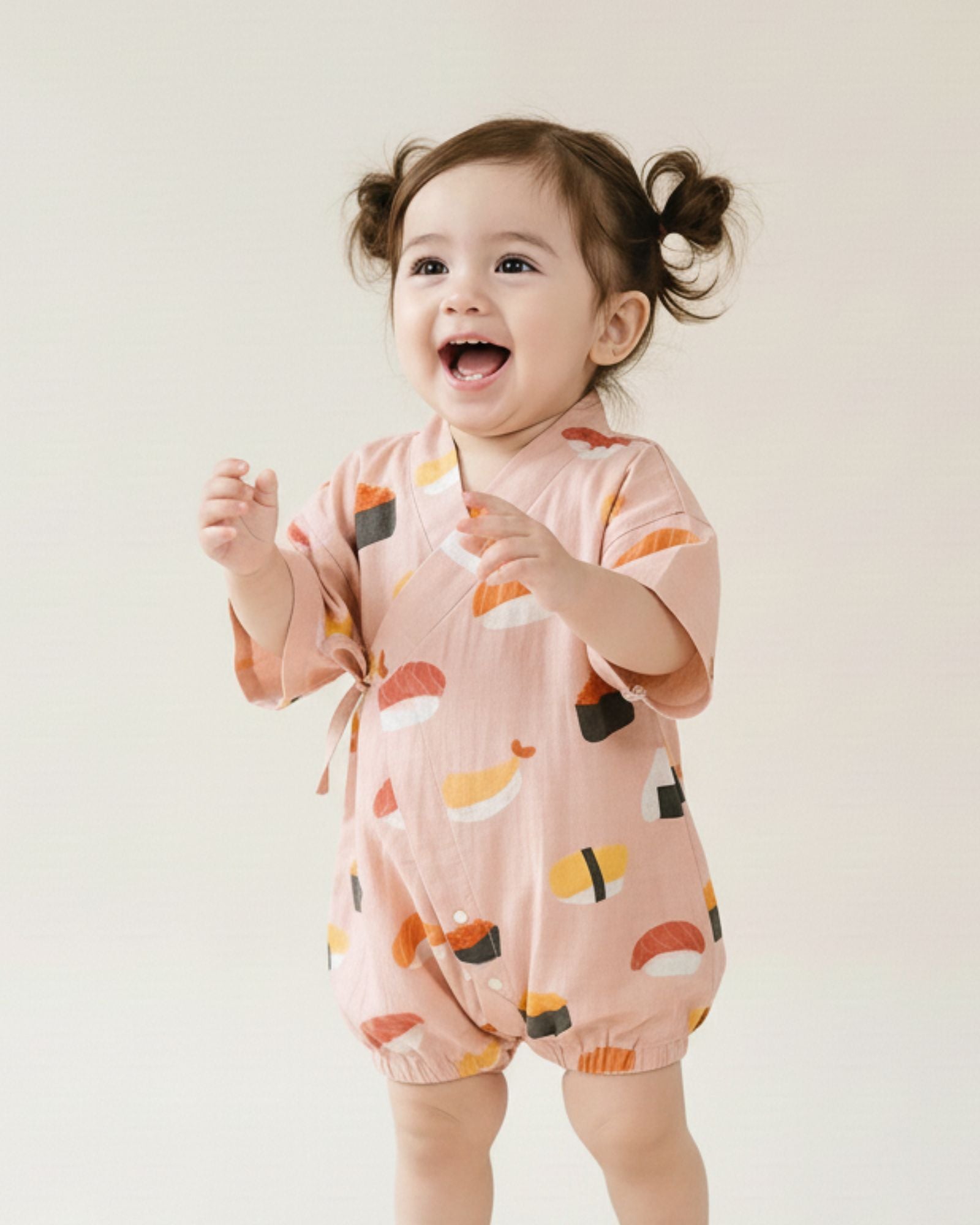 Pre-order: Oishii Sushi Baby Kimono - Azuki