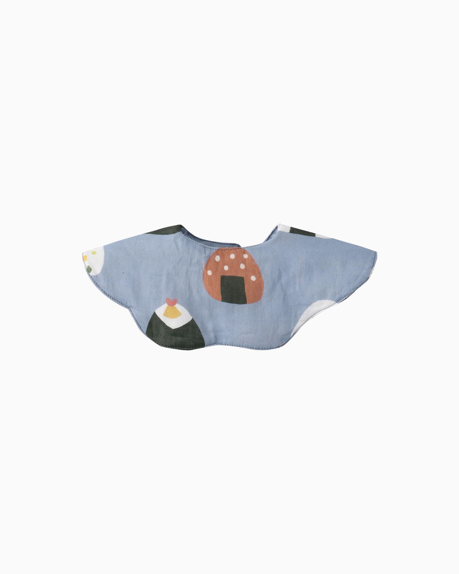 Oishii Sushi Baby Bib - Dusty Blue