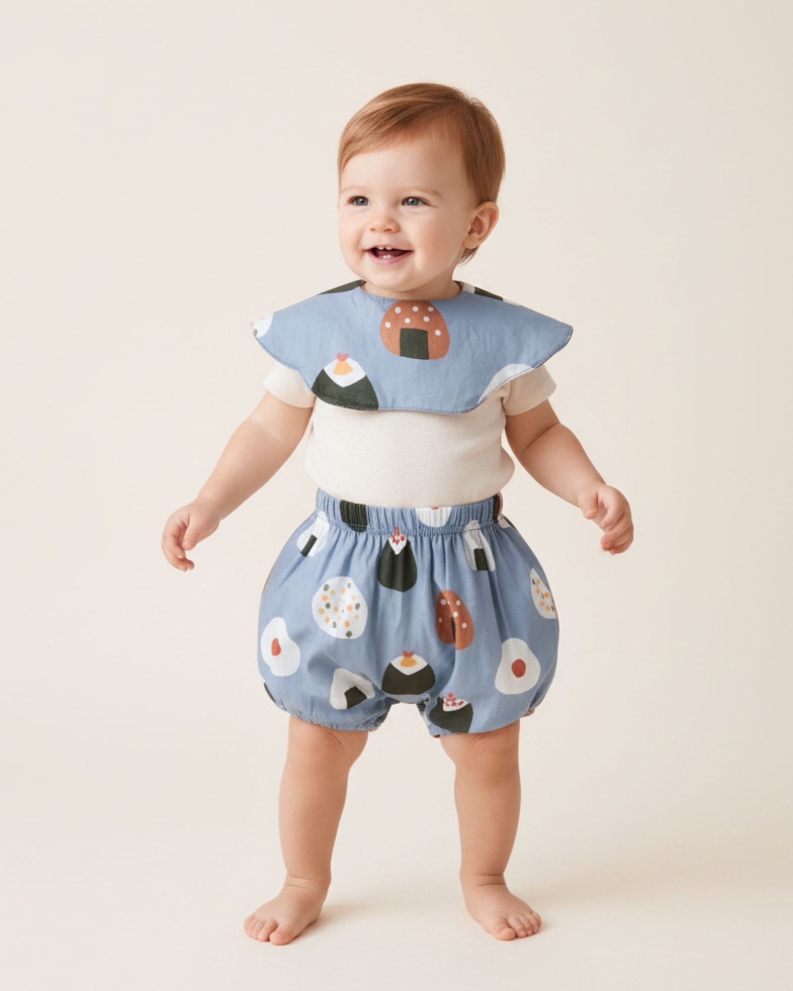 Oishii Sushi Baby Bloomers - Dusty Blue
