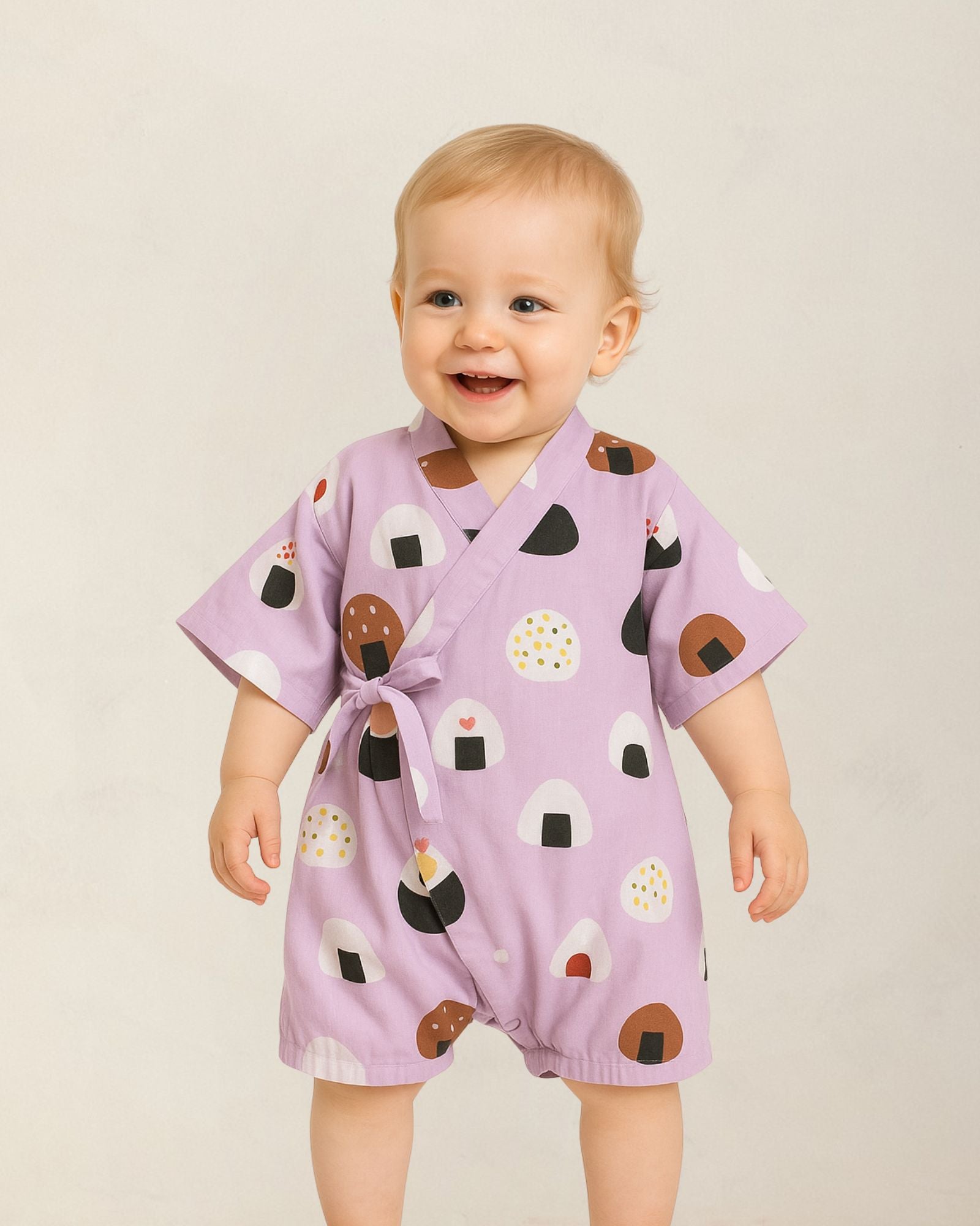 Oishii Sushi Baby Kimono - Lilac