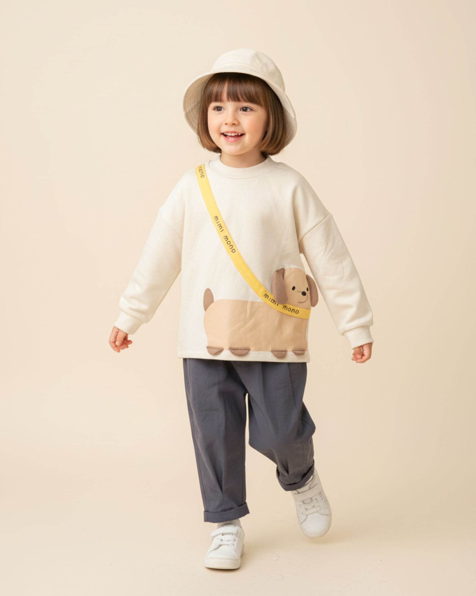 Pre-order: Sausage Dog Walk Long Sleeves Kids Sweatshirt