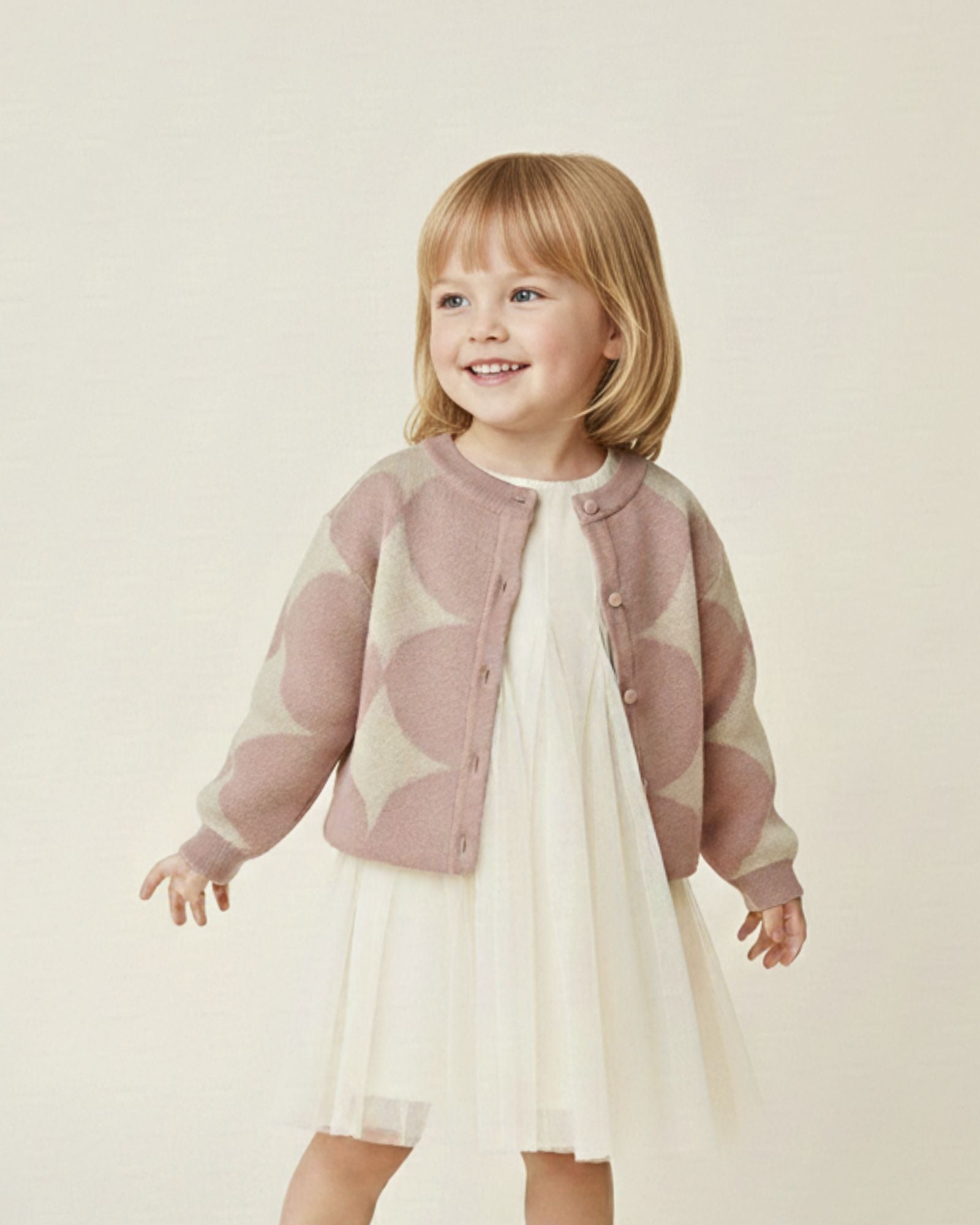 Twinkle Stars Knitted Cardigan (Kids & Adults)