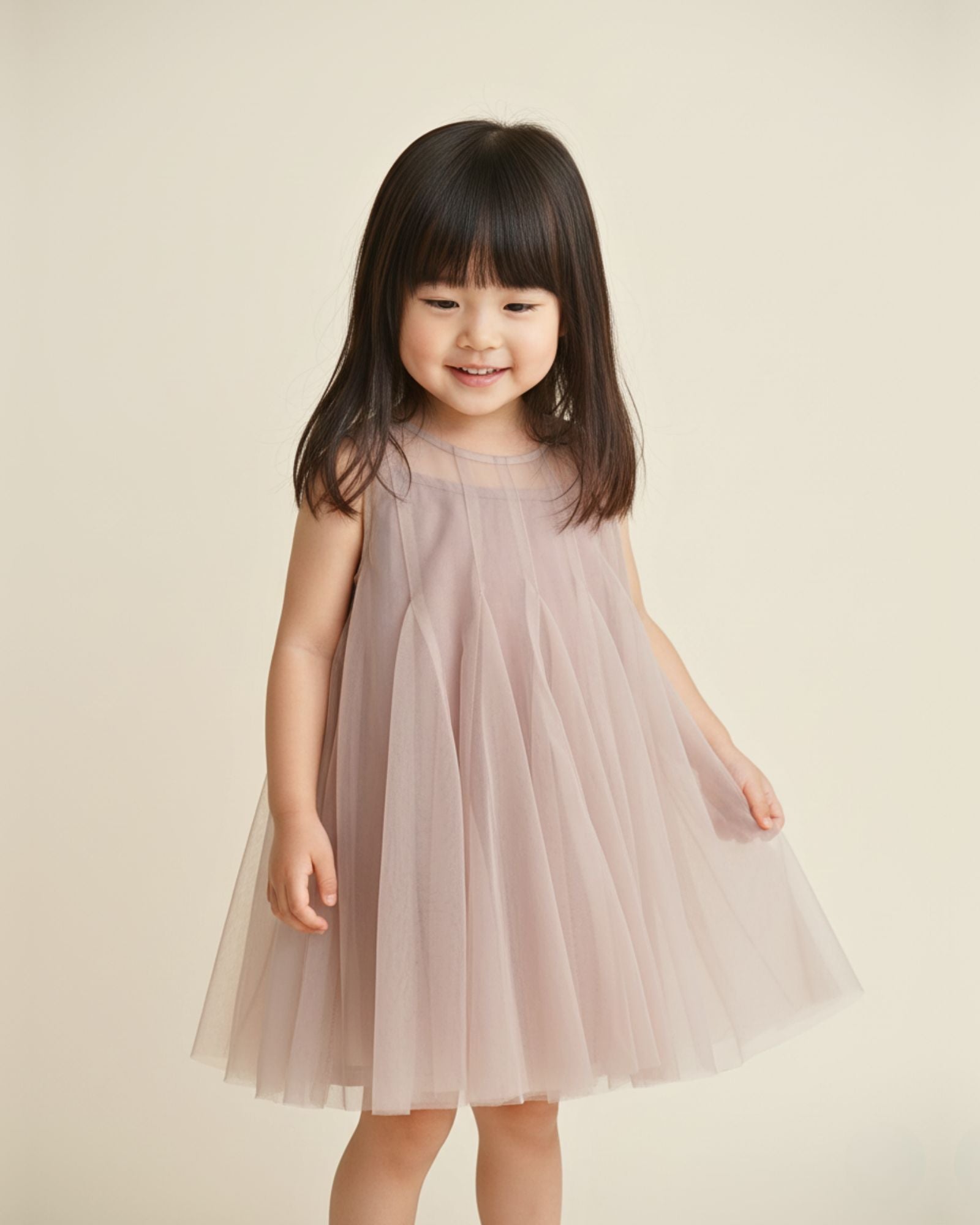 Pre-order: Whimsy 2-in-1 Tulle Girls Dress - Rose