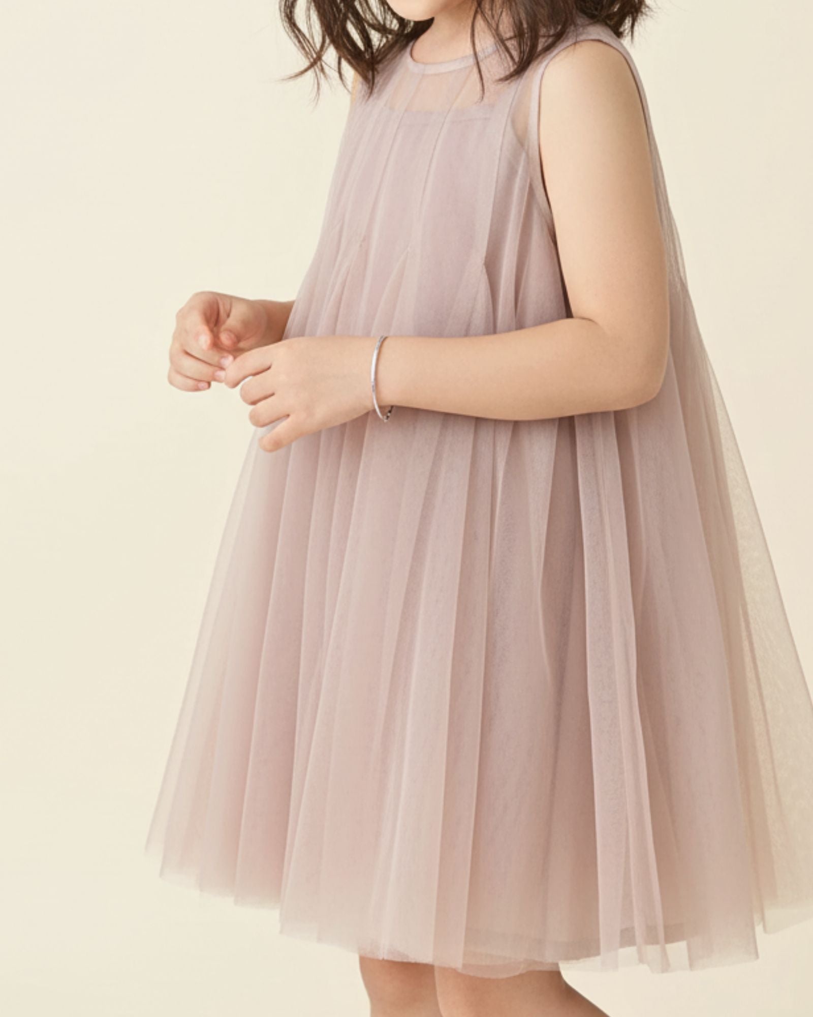 Pre-order: Whimsy 2-in-1 Tulle Girls Dress - Rose