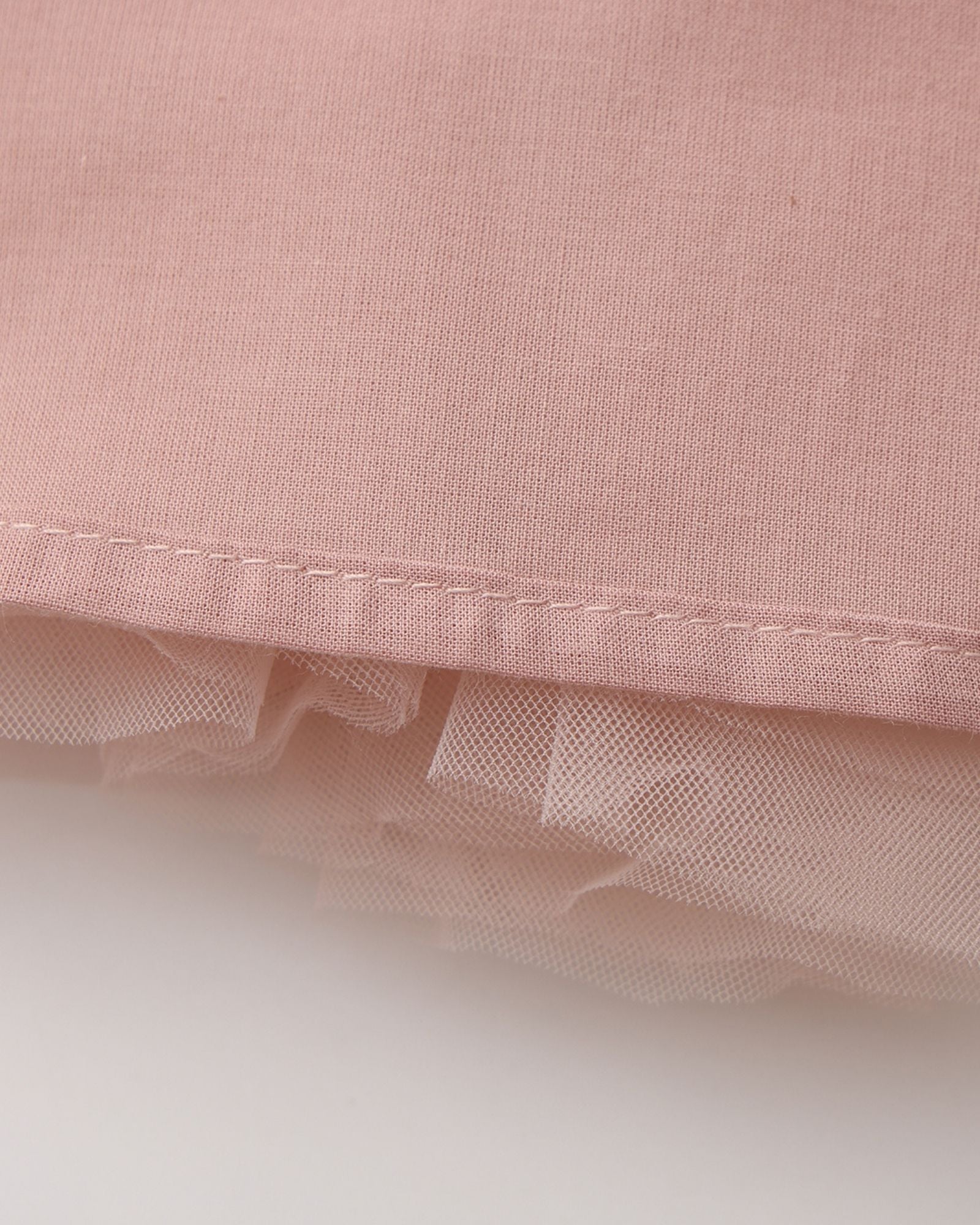 Whimsy 2-in-1 Tulle Girls Dress - Rose