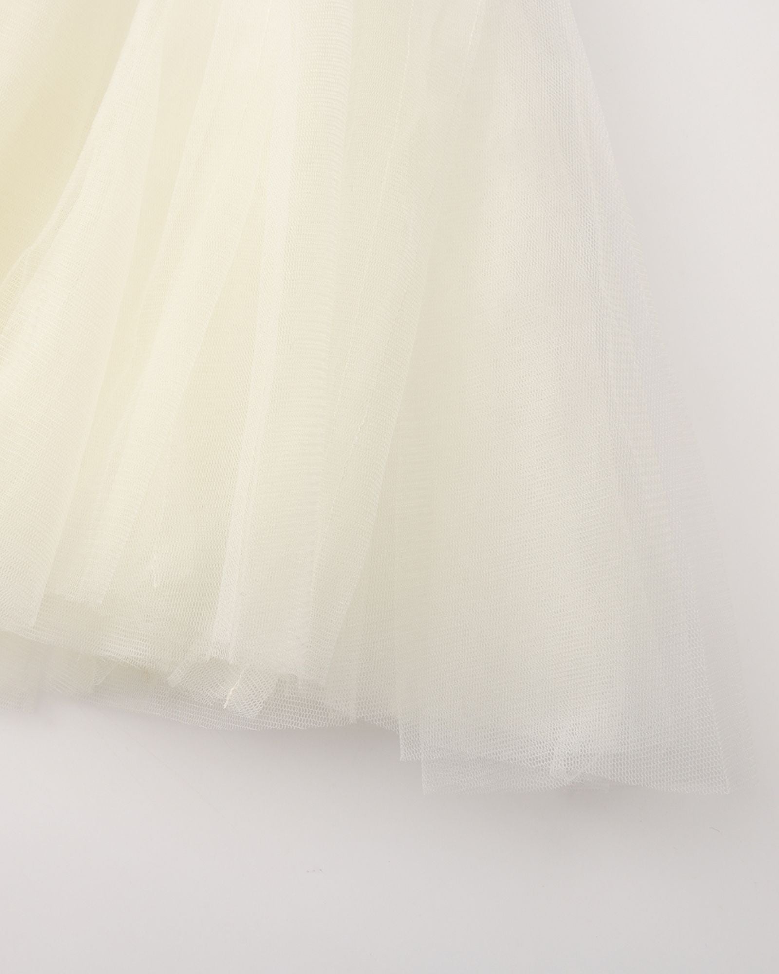 Whimsy 2-in-1 Tulle Girls Dress - Pearl