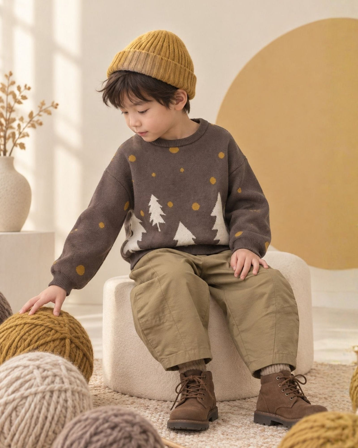 Pre-order: Woodland Snow Knitted Sweater