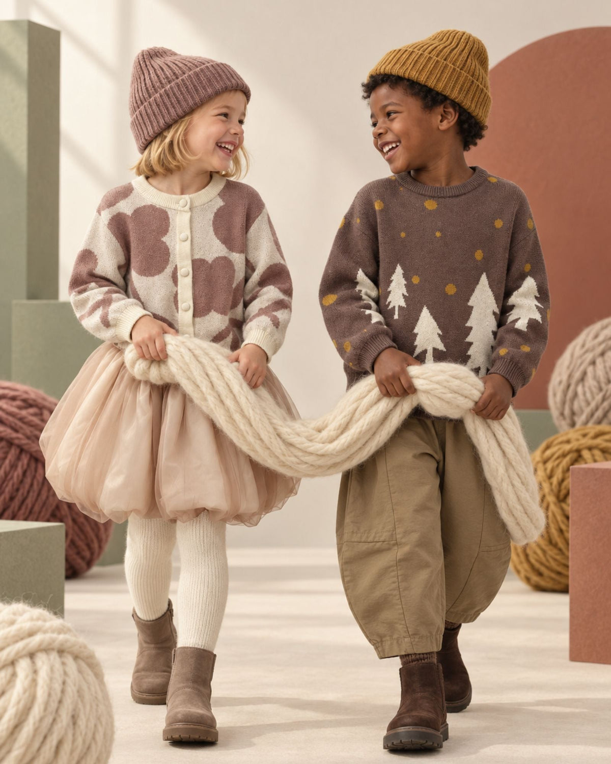 Pre-order: Woodland Snow Knitted Sweater