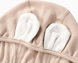 Bear Romper with Bonnet (Beige)