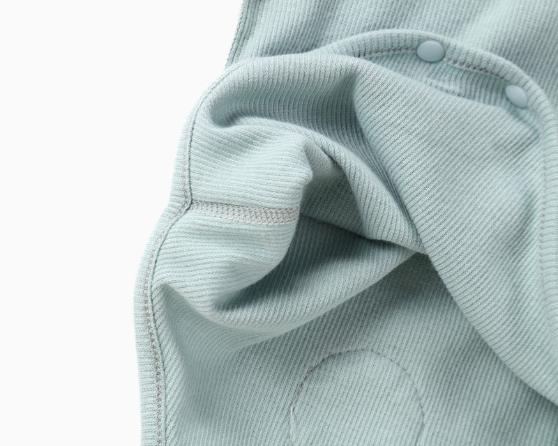 Bear Romper with Bonnet (Light Blue)