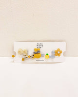 Yellow Bunny Hair Pins