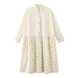 Mom Shirt Dress, Dancing Polka Dots Shirt Dress - Adult, 100% Cotton