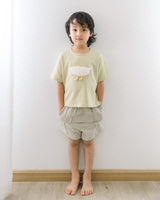 Stitching Pocket Shorts (Beige)