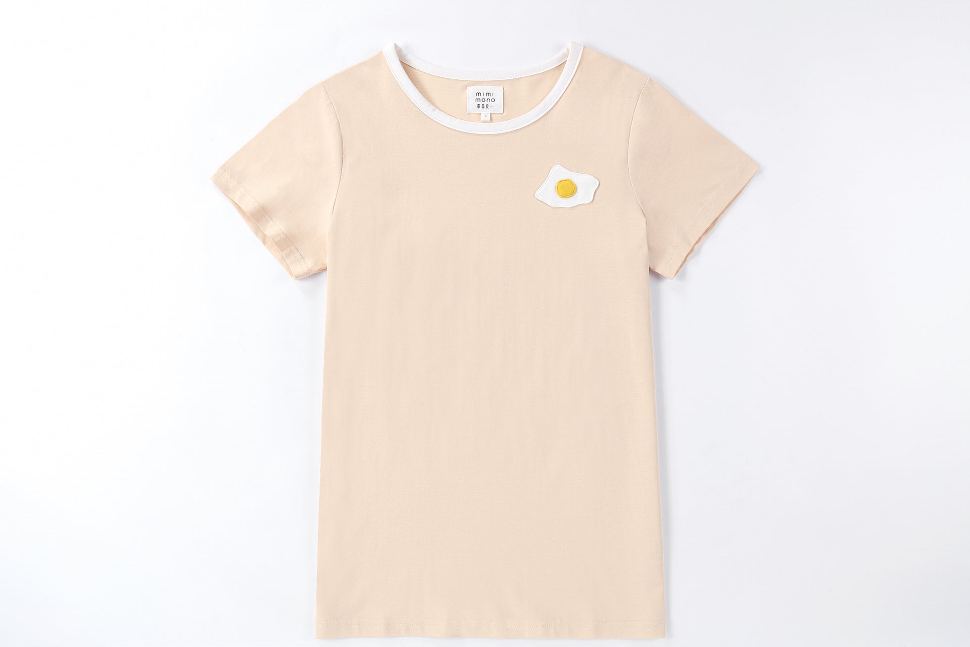 Family matching, with little sunny side up egg tee, orange, cotton,sophisticated 3-D egg