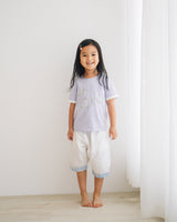 family matching clothes, uh-oh tee, mom and daughter matching, summer embroidery tee, purple