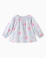 Floral Babydoll Raglan Sleeve Top