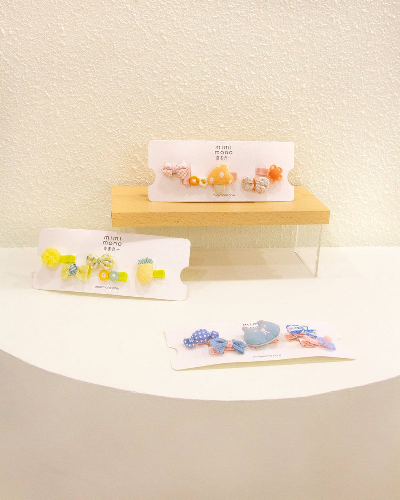 Yellow Pineapple Hair Pins