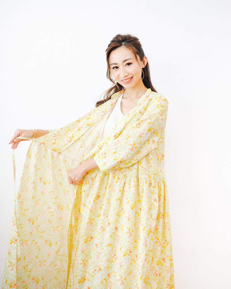 Moms Wrap Dress, Wonderful Garden, Herb Prints