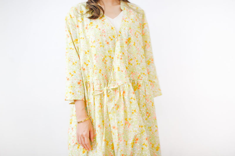 Moms Wrap Dress, Wonderful Garden, Herb Prints