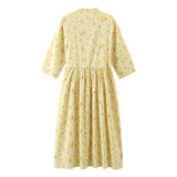 Moms Wrap Dress, Wonderful Garden, Herb Prints