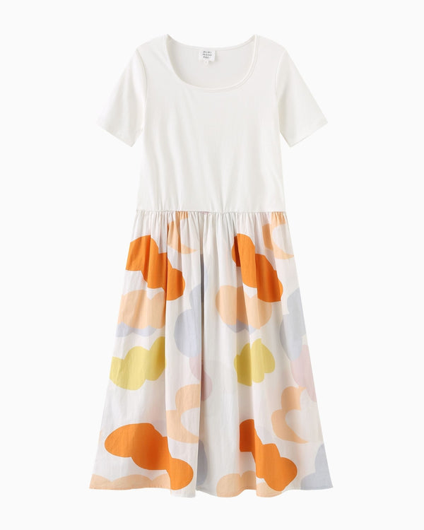 Mums Balloon Colourblock Midi Dress