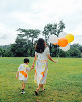 Mums Balloon Colourblock Midi Dress