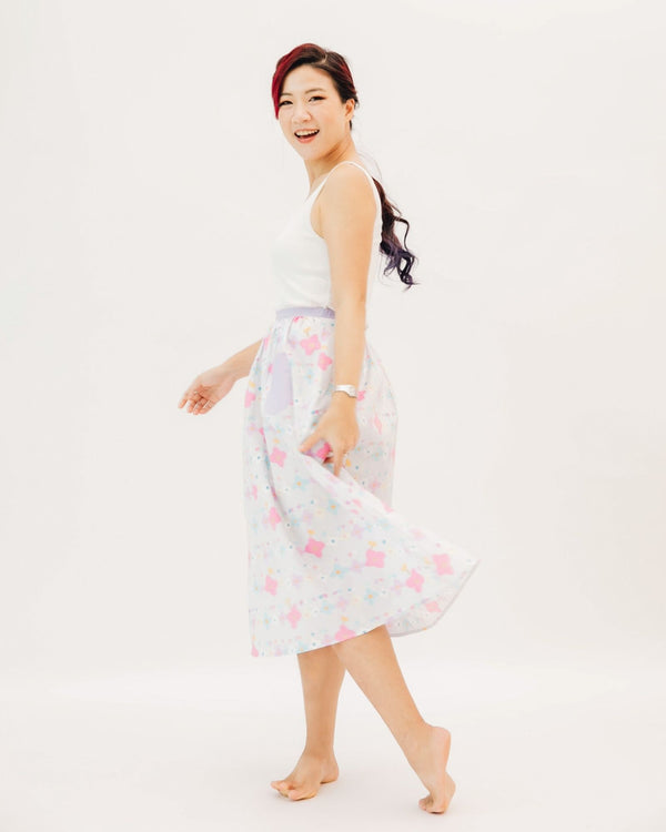 Mums Floral Skirt