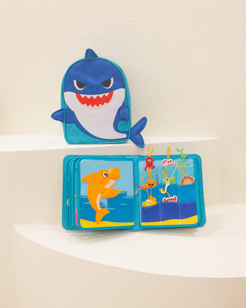 My First Book Baby Shark – Montessori Fabric Busy Book
