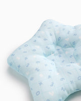 hand-made in Japan, double gauze cotton,blue star-shaped baby pillow. Perfect for babies and newborn gifting for 0-24 months old.