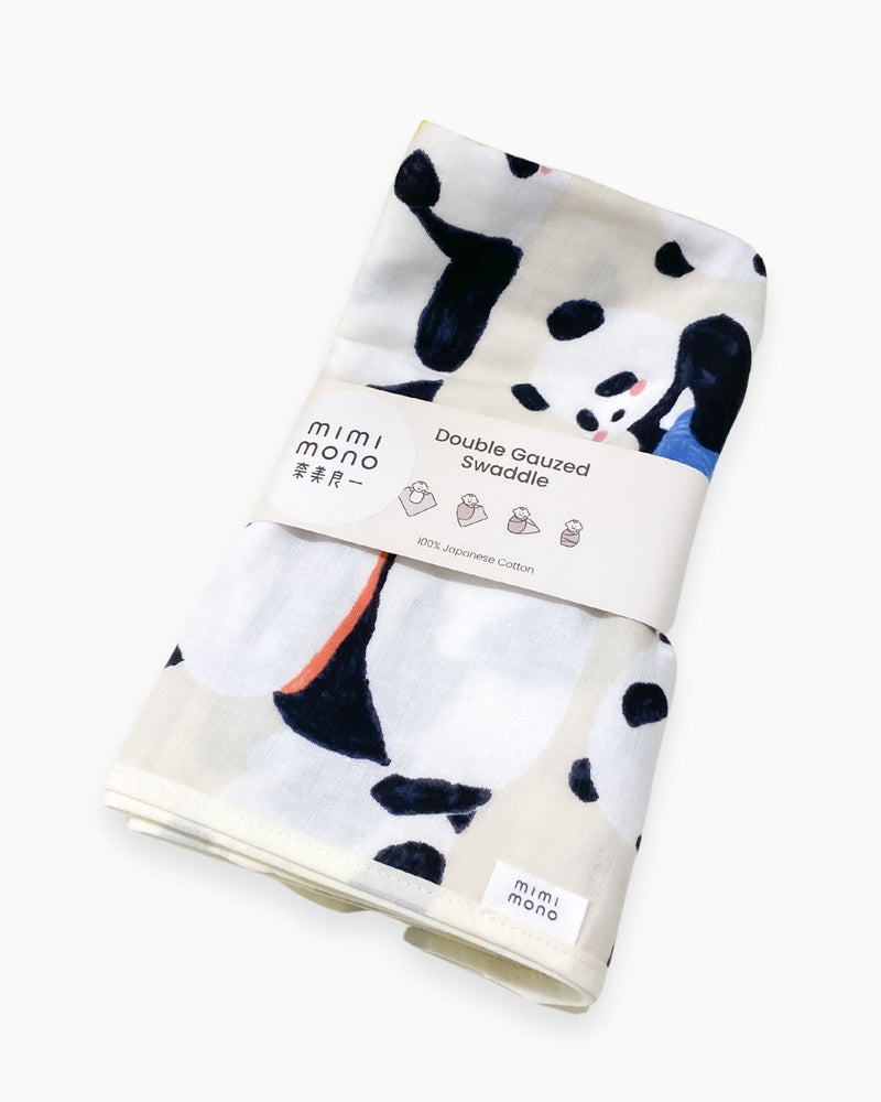 Panda Double Gauzed Swaddle