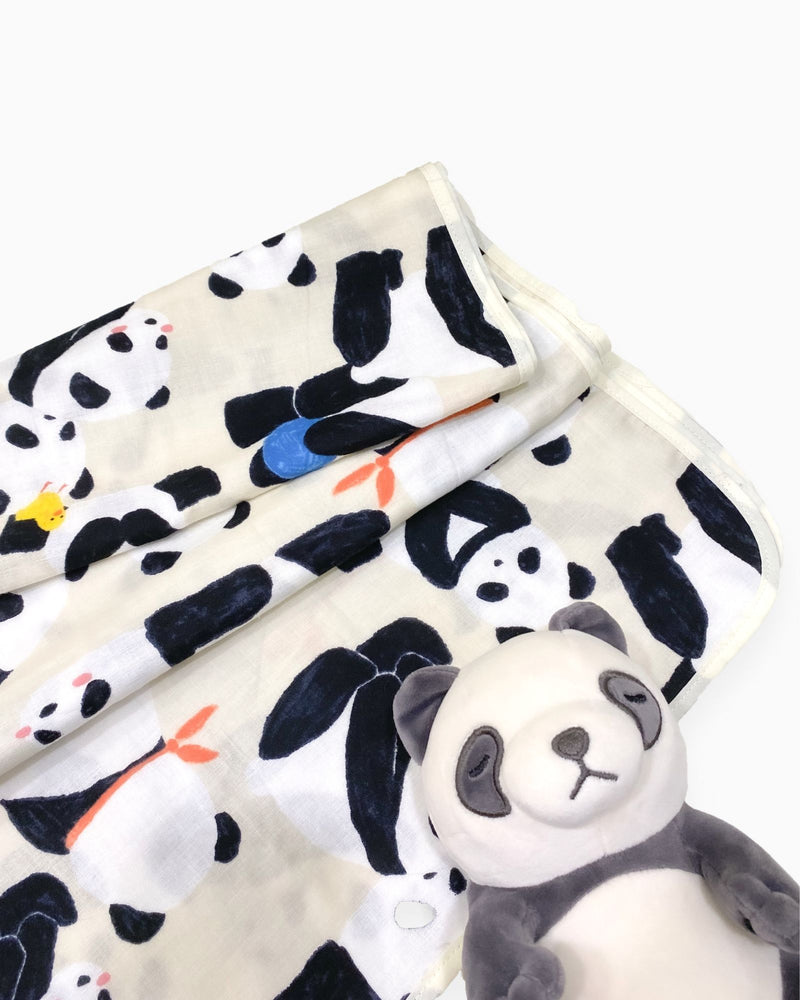 Panda Double Gauzed Swaddle