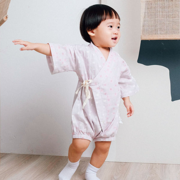 Pink a Dot Baby Kimono Baby Clothes Newborn Baby Gifts Soft Cotton mimi mono SG