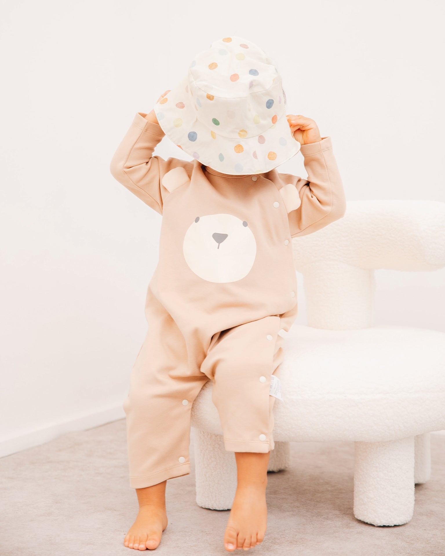 Polka Dots Reversible Bucket Hat
