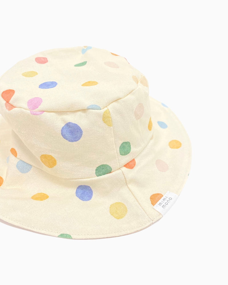 Polka Dots Reversible Bucket Hat