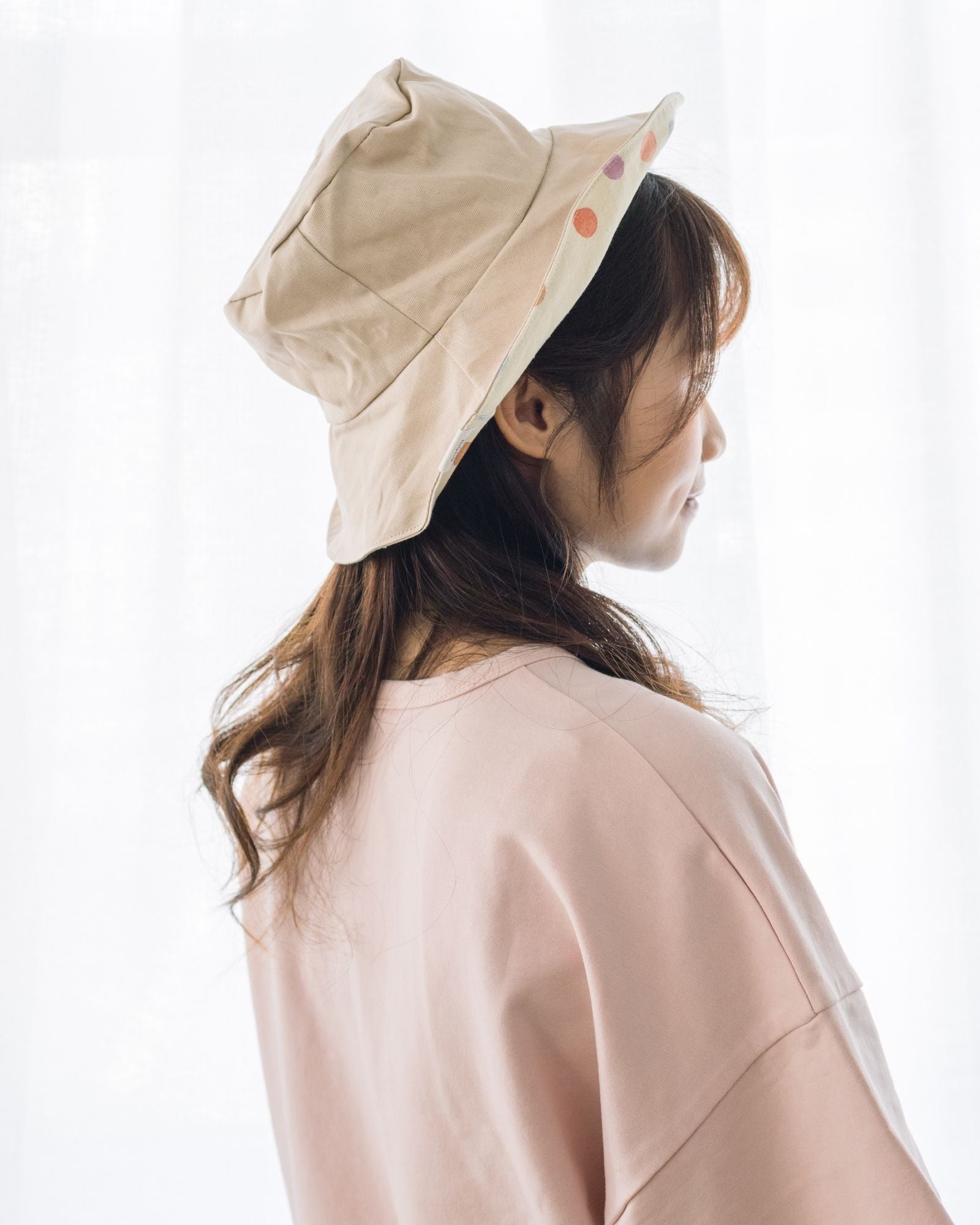 Polka Dots Reversible Bucket Hat