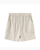 Stitching Pocket Shorts (Beige)