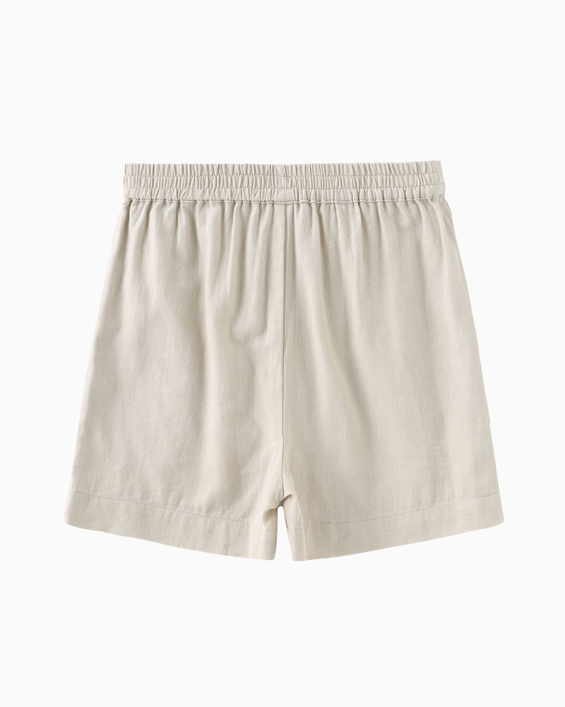 Stitching Pocket Shorts (Beige)