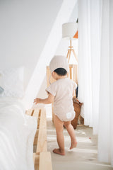 Bear Romper with Bonnet (Beige)