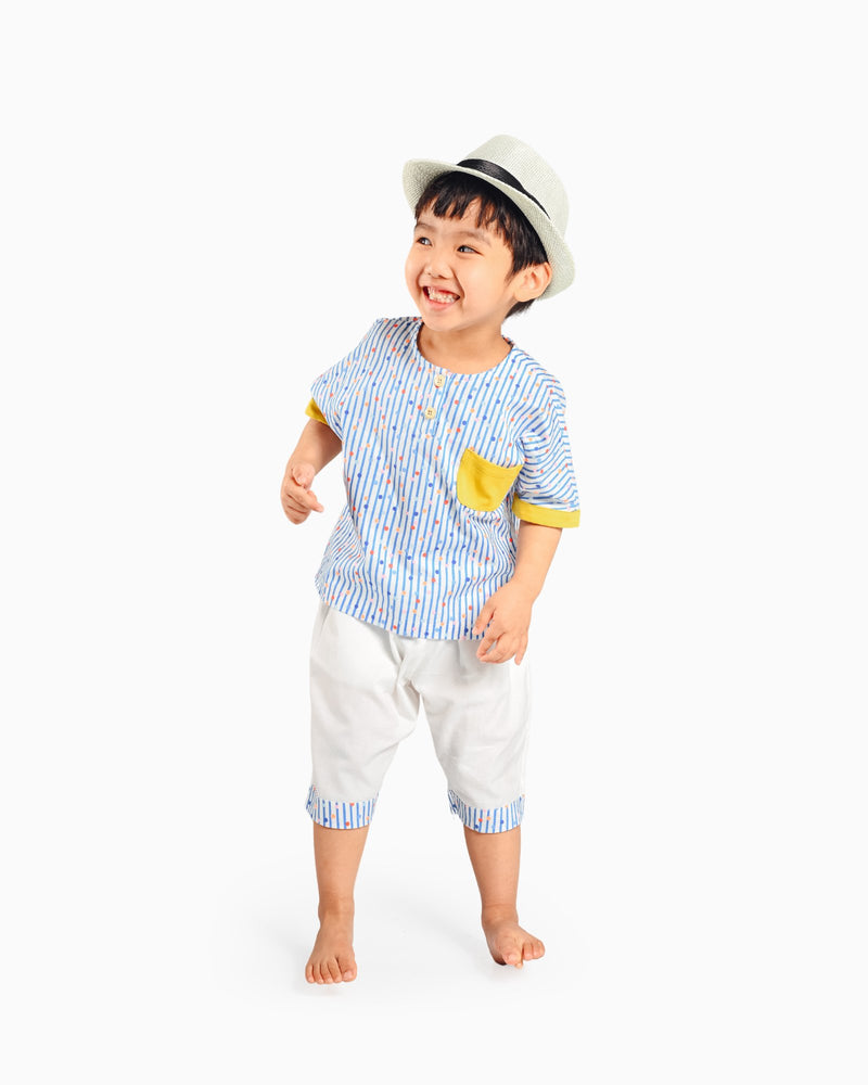 Dancing Dots Cropped Pants